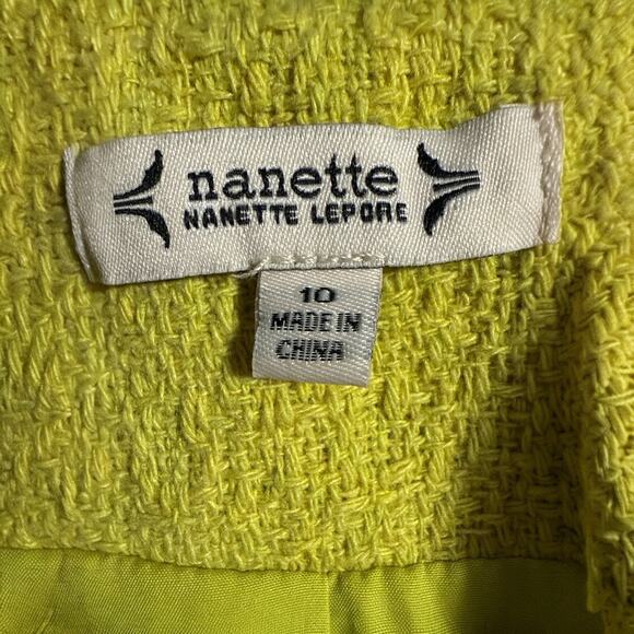 Nanette Lepore Double Breasted Citrine Blazer NWT Size 10 - Picture 8 of 10